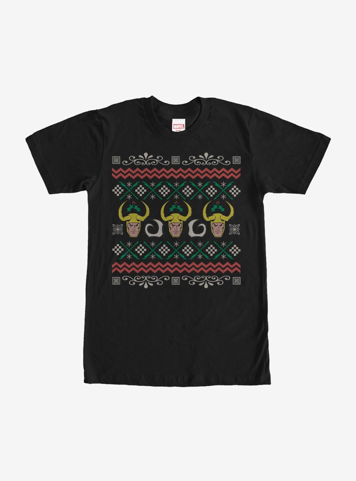 Marvel Loki Ugly Christmas Sweater T-Shirt | Premium Unisex T-Shirt, Trending Graphic Tee