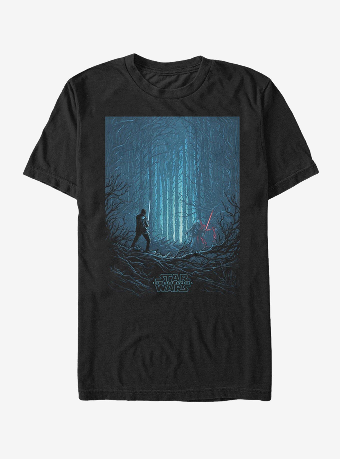 Star Wars Snow Forest Battle T-Shirt | Graphic T-Shirt for Unisex