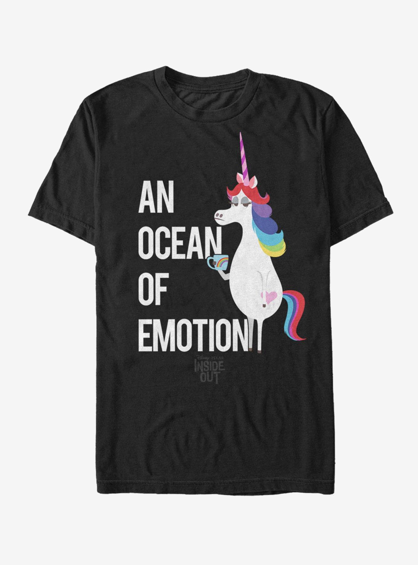 Disney Pixar Inside Out Rainbow Unicorn Ocean of Emotion T-Shirt | Premium Unisex T-Shirt, Trending Graphic Tee