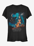 Star Wars Episode IV A New Hope Vintage Art Girls T-Shirt | Premium Unisex T-Shirt, Trending Graphic Tee