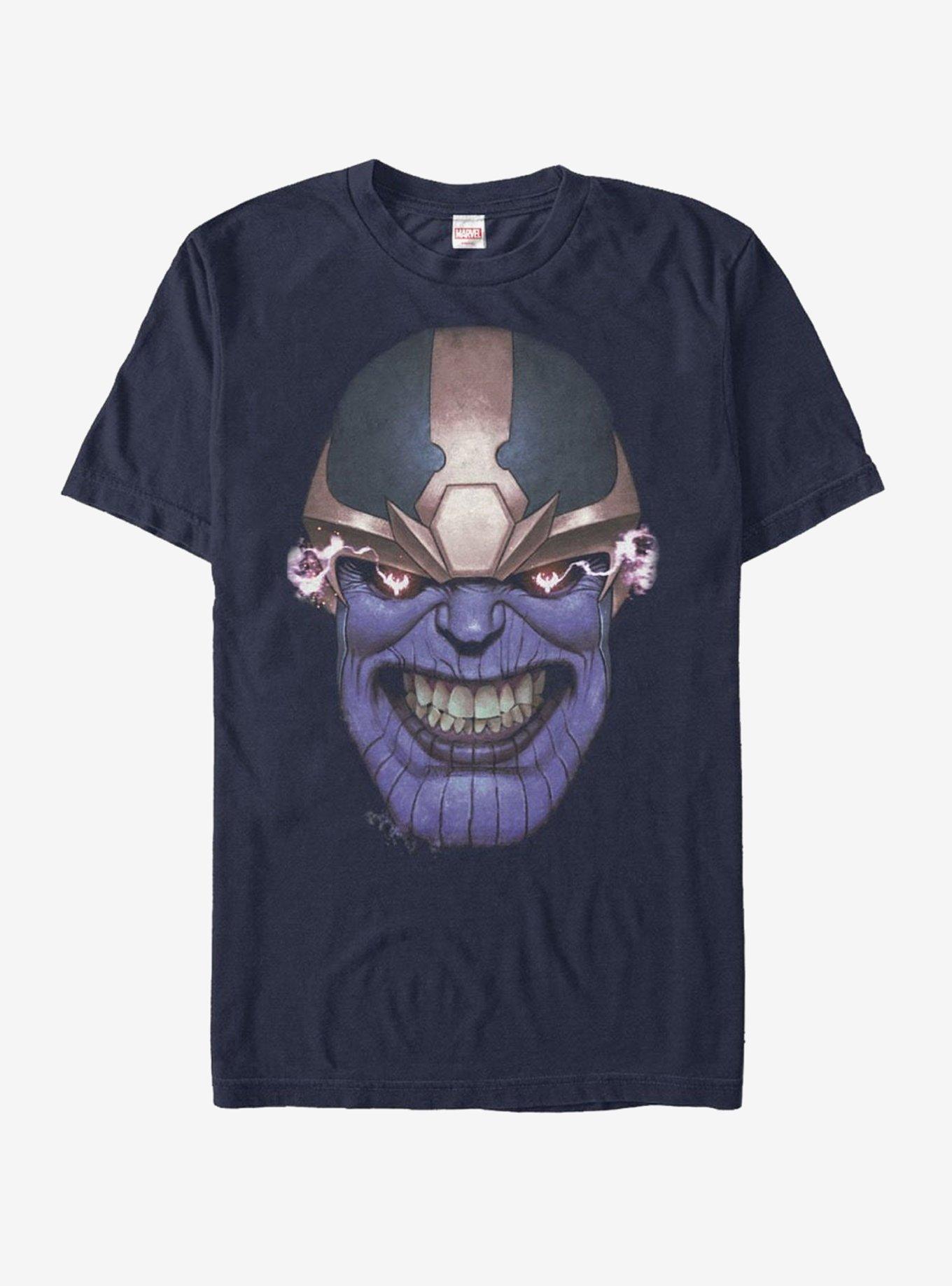 Marvel Thanos Grinning Face T-Shirt | Graphic T-Shirt for Unisex