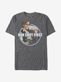 Star Wars Han Shot First Cartoon T-Shirt | Graphic T-Shirt for Unisex