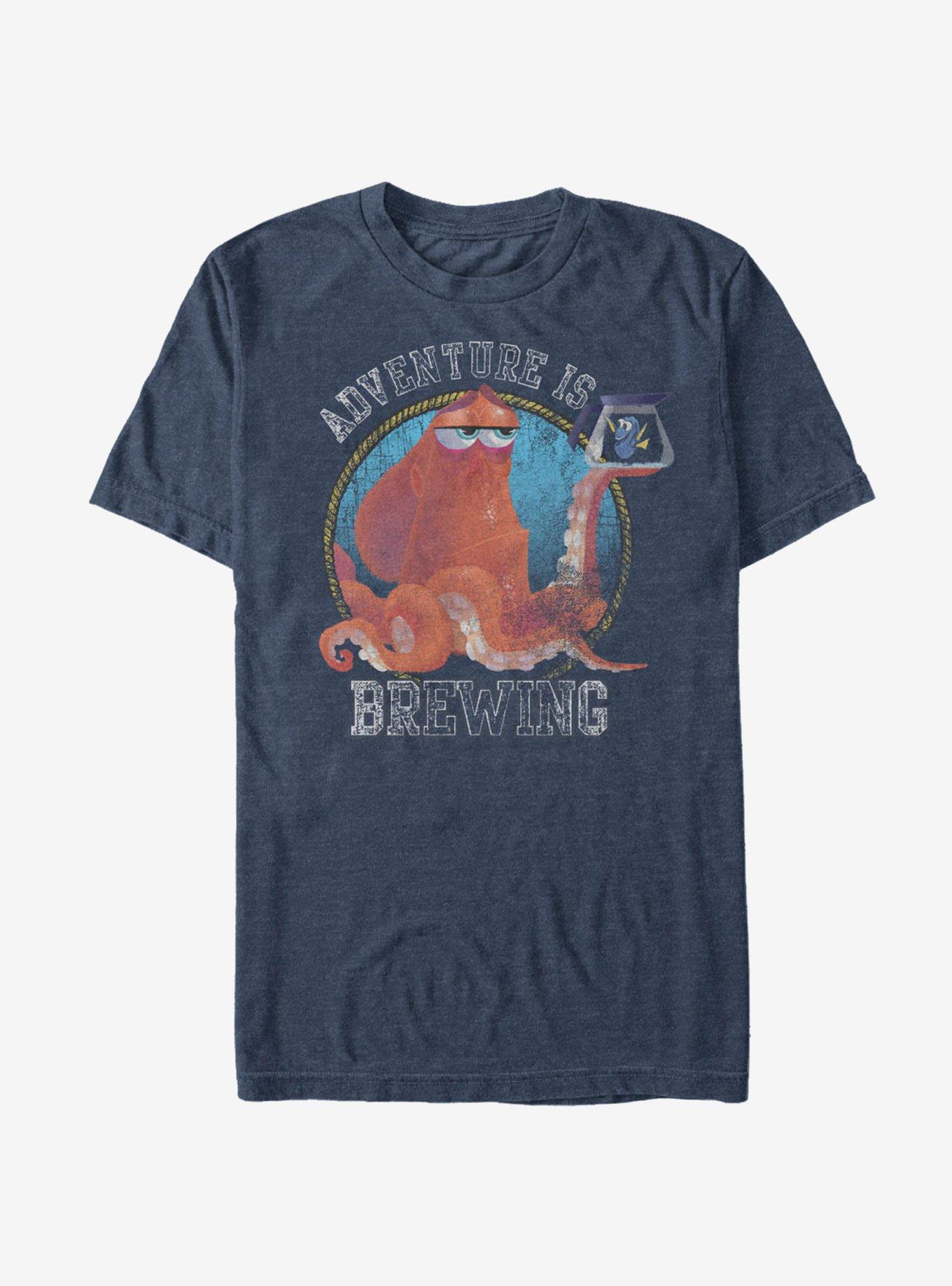 Disney Pixar Finding Dory Hank Adventure is Brewing T-Shirt | Graphic T-Shirt for Unisex