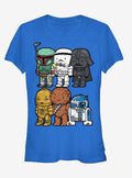 Star Wars Cartoon Characters Girls T-Shirt | Graphic T-Shirt for Unisex