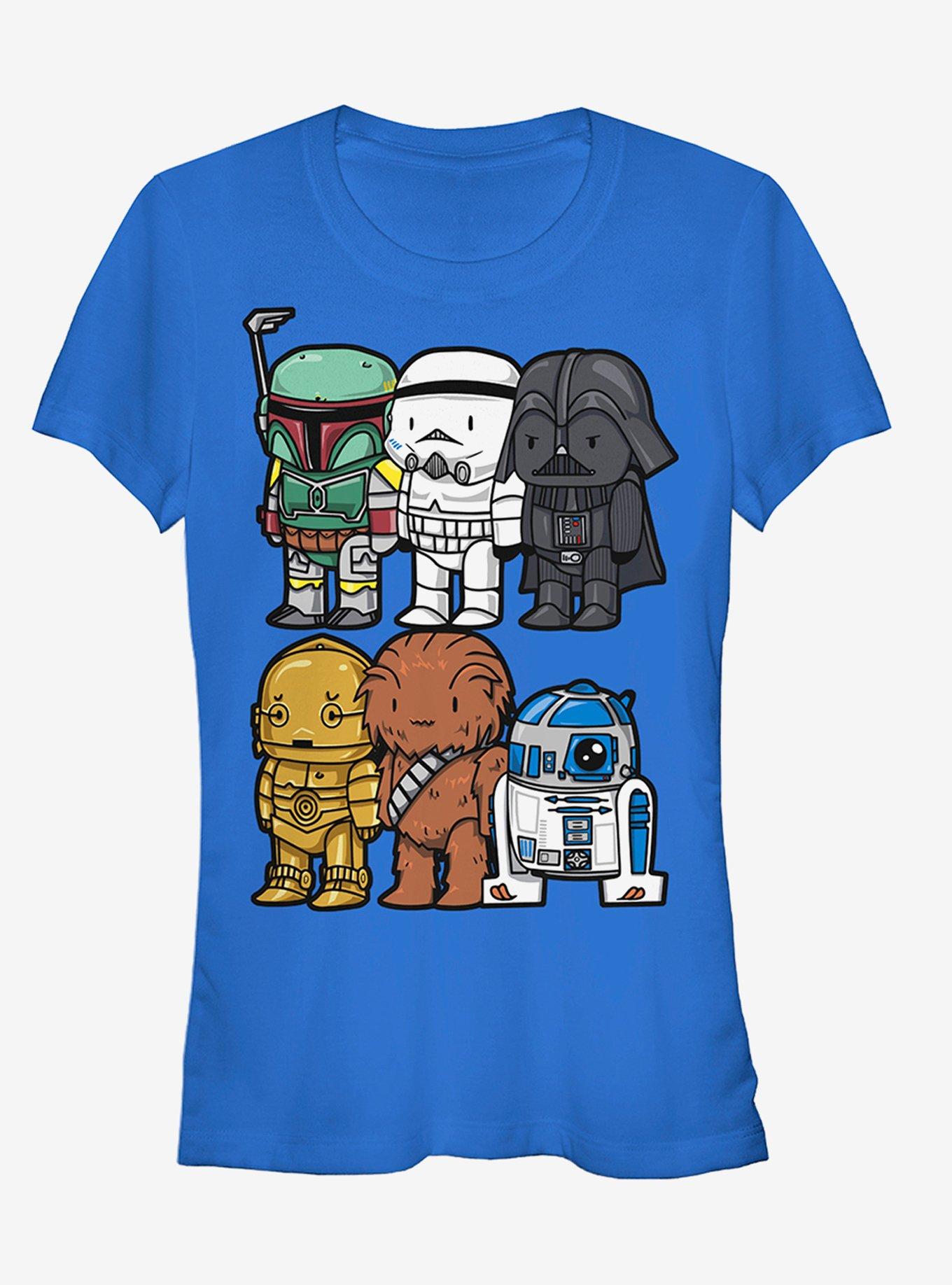 Star Wars Cartoon Characters Girls T-Shirt | Graphic T-Shirt for Unisex