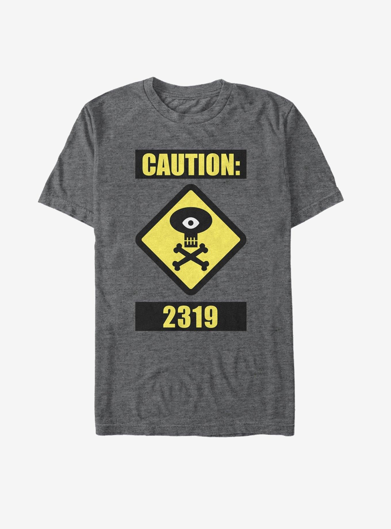 Monsters Inc Caution 2319 T-Shirt | Graphic T-Shirt for Unisex