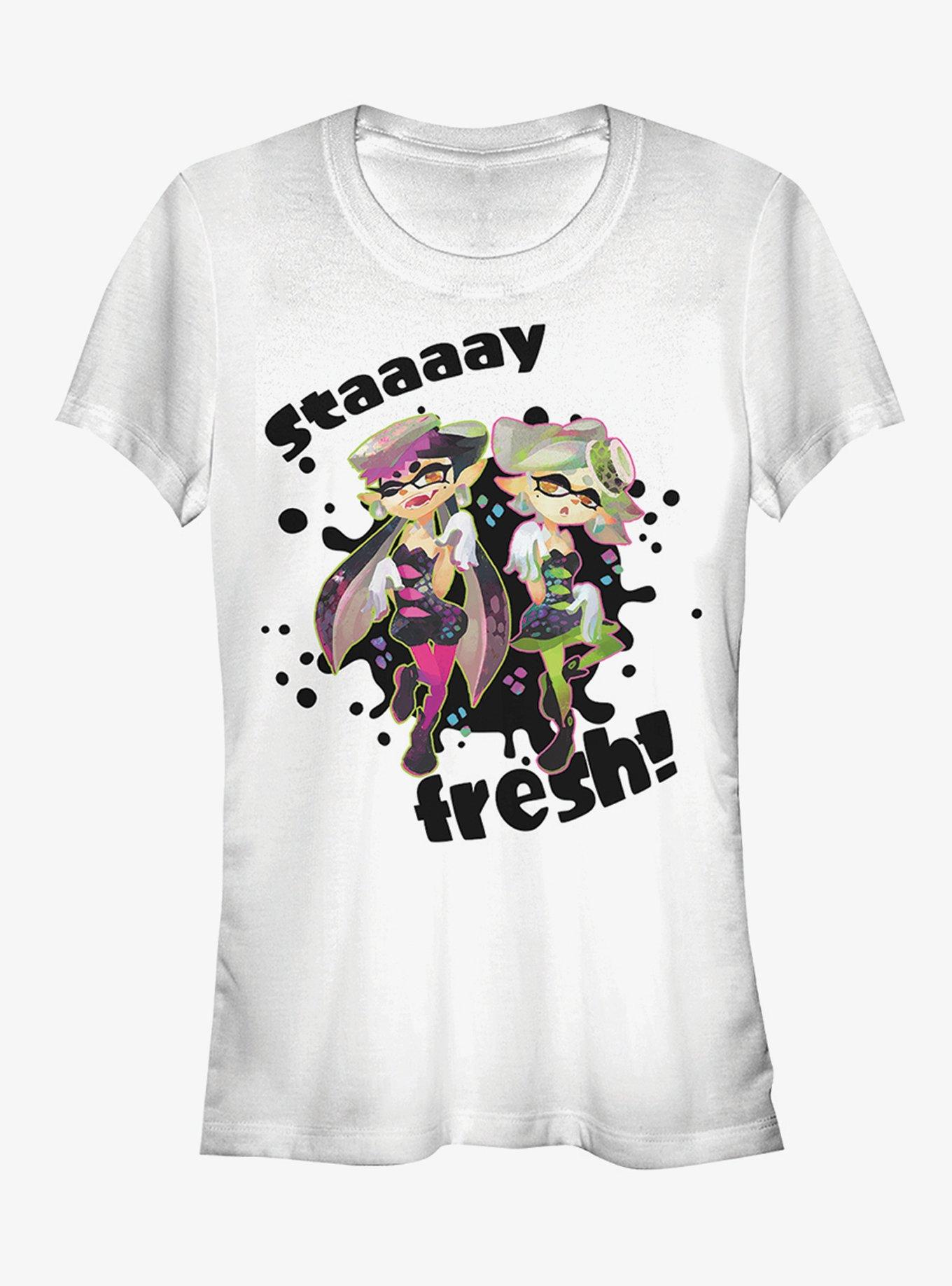 Nintendo Splatoon Stay Fresh Girls T-Shirt | Premium Unisex T-Shirt, Trending Graphic Tee