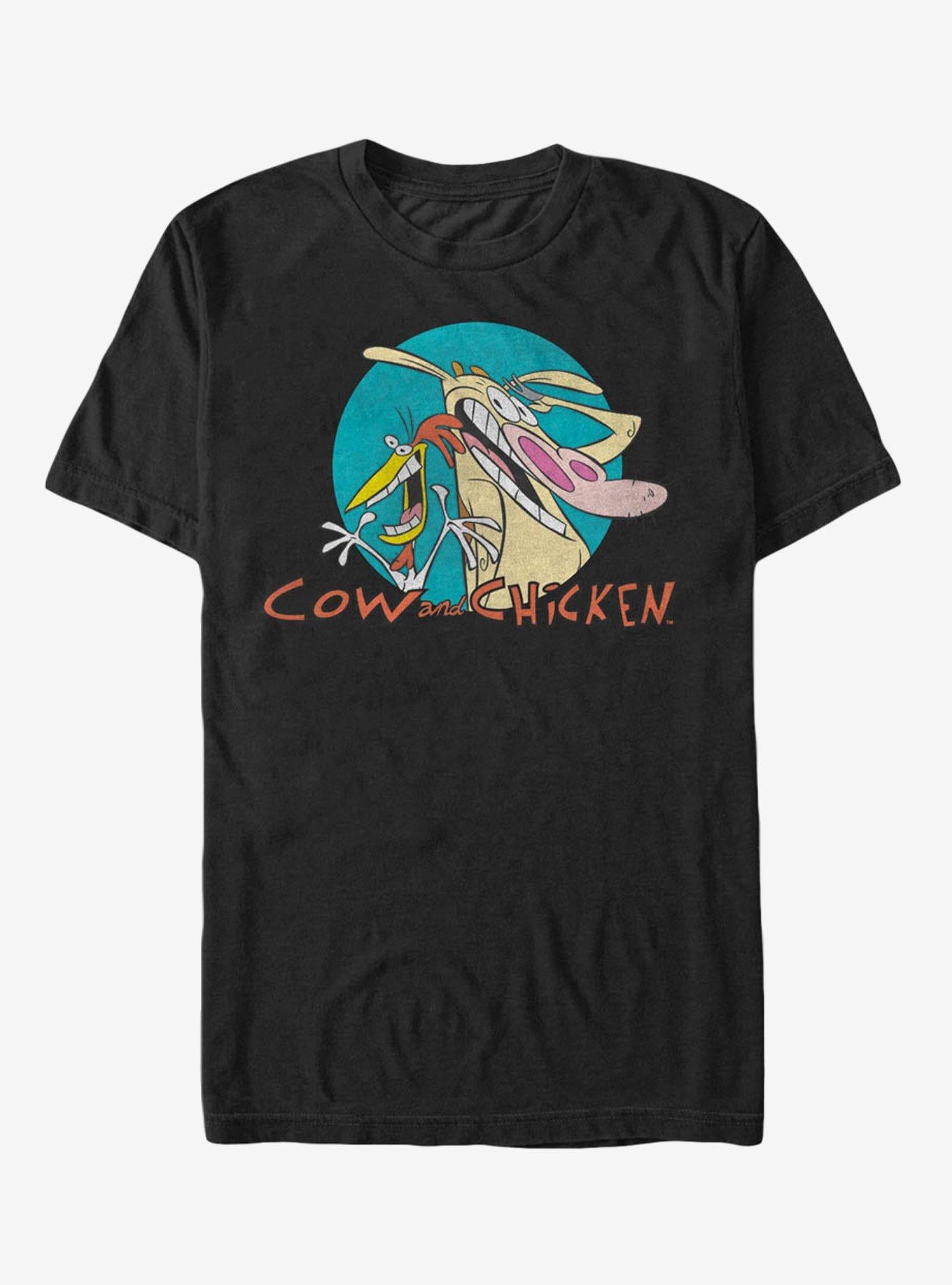 Cow And Chicken Logo T-Shirt | Premium Unisex T-Shirt, Trending Graphic Tee