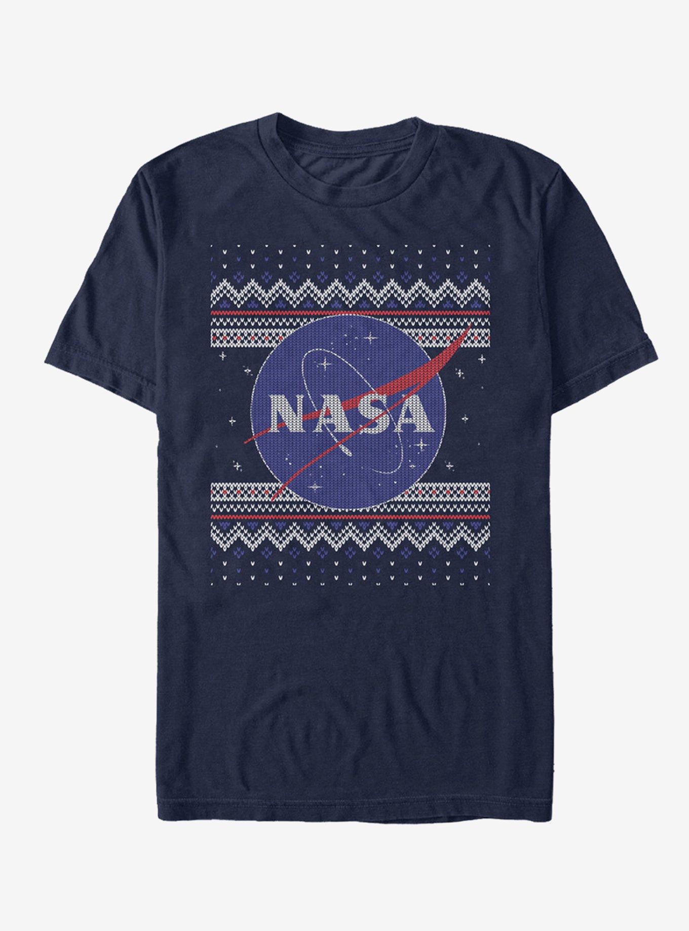 NASA Logo Ugly Christmas Sweater Print T-Shirt | Premium Unisex T-Shirt, Trending Graphic Tee