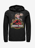 Velociraptor Hooked On Logo Hoodie