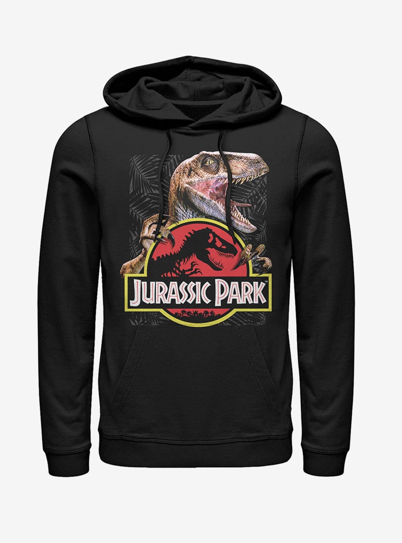 Velociraptor Hooked On Logo Hoodie