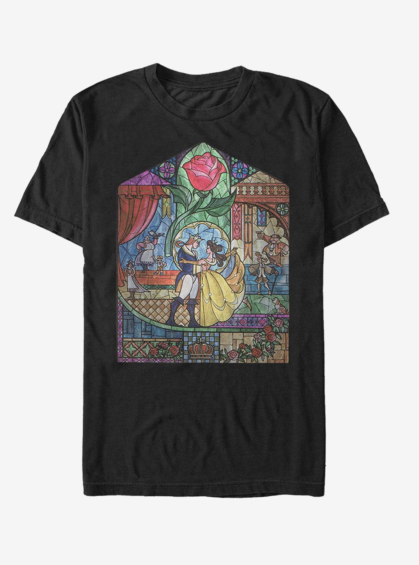 Disney Stained Glass T-Shirt | Graphic T-Shirt for Unisex