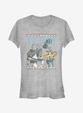 Disney Pixar Toy Story Cartoon Border Friends Girls T-Shirt | Graphic T-Shirt for Unisex