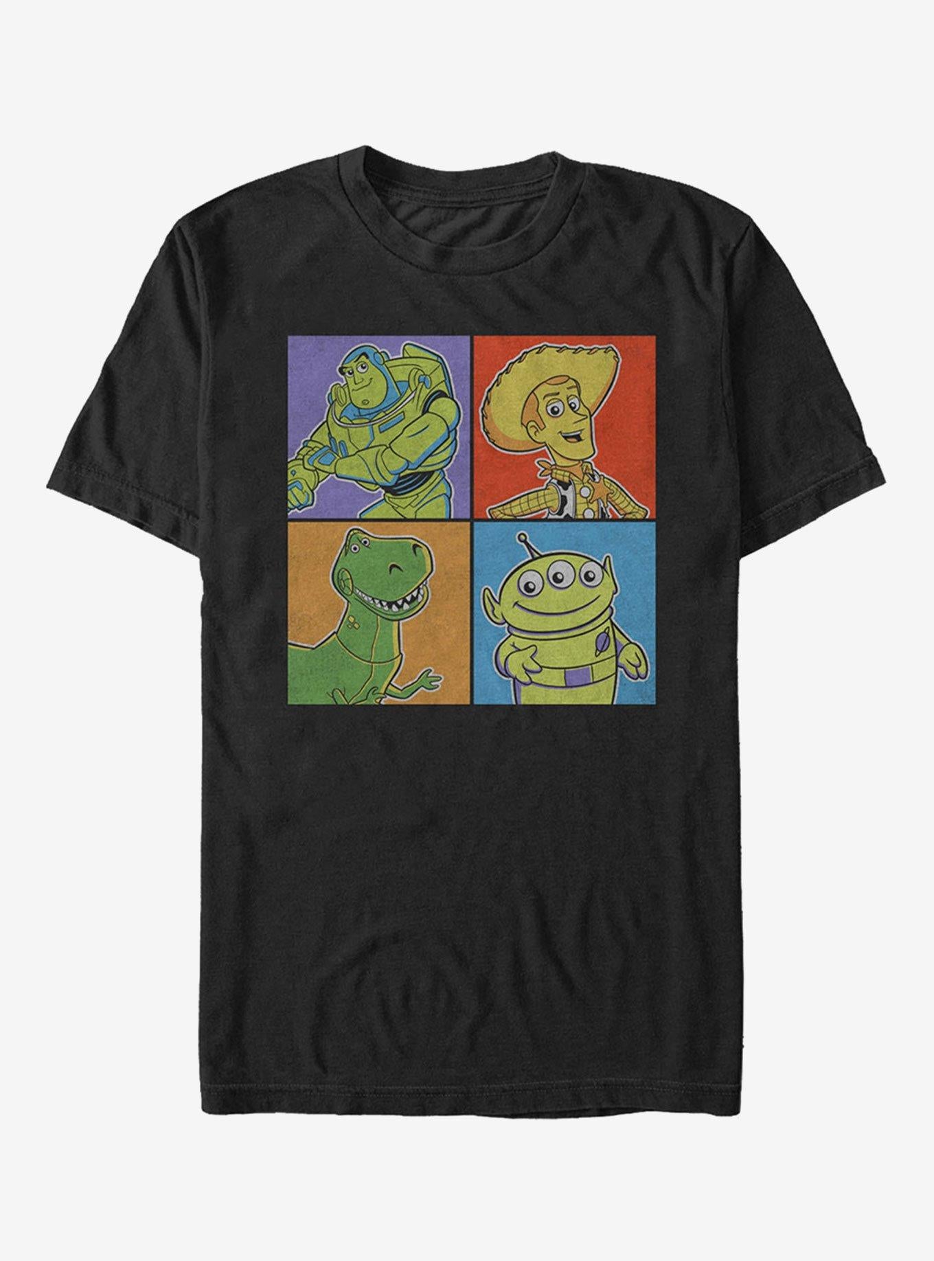 Disney Pixar Toy Story Character Color Panels T-Shirt | Graphic T-Shirt for Unisex