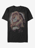 Disney Lion King Mufasa Dot Portrait T-Shirt | Graphic T-Shirt for Unisex