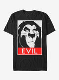 Disney Lion King Evil Scar Poster T-Shirt | Graphic T-Shirt for Unisex