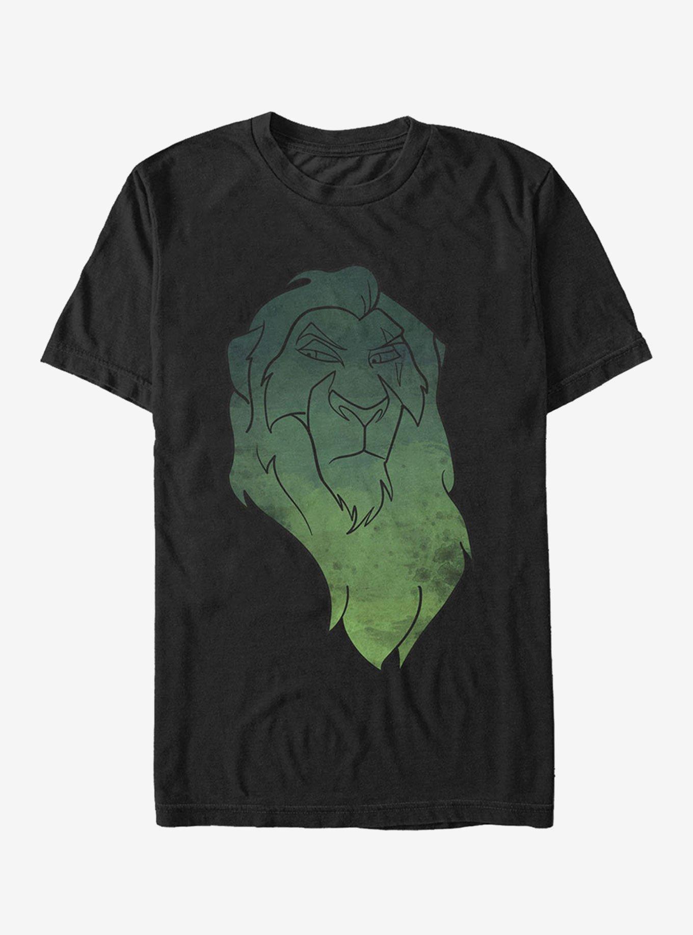 Disney Lion King Scar Watercolor Portrait T-Shirt | Graphic T-Shirt for Unisex