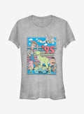 Disney Pixar Toy Story Retro Best Friend Toys Girls T-Shirt | Graphic T-Shirt for Unisex