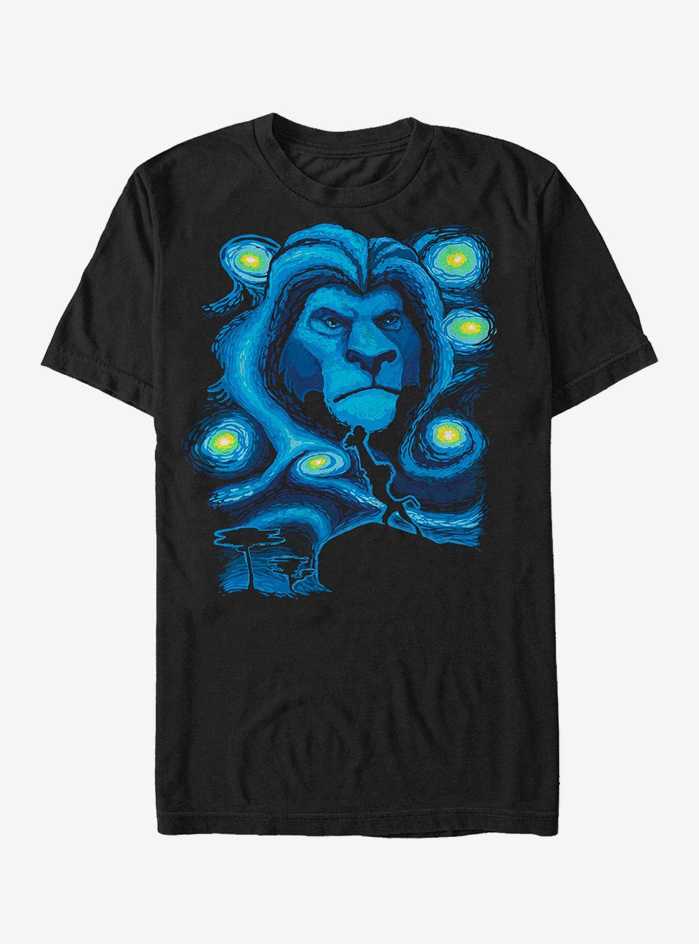 Disney Lion King Starry Night Mufasa T-Shirt | Graphic T-Shirt for Unisex