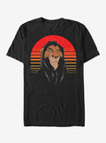 Disney Lion King Sunset Scar Pose T-Shirt | Graphic T-Shirt for Unisex