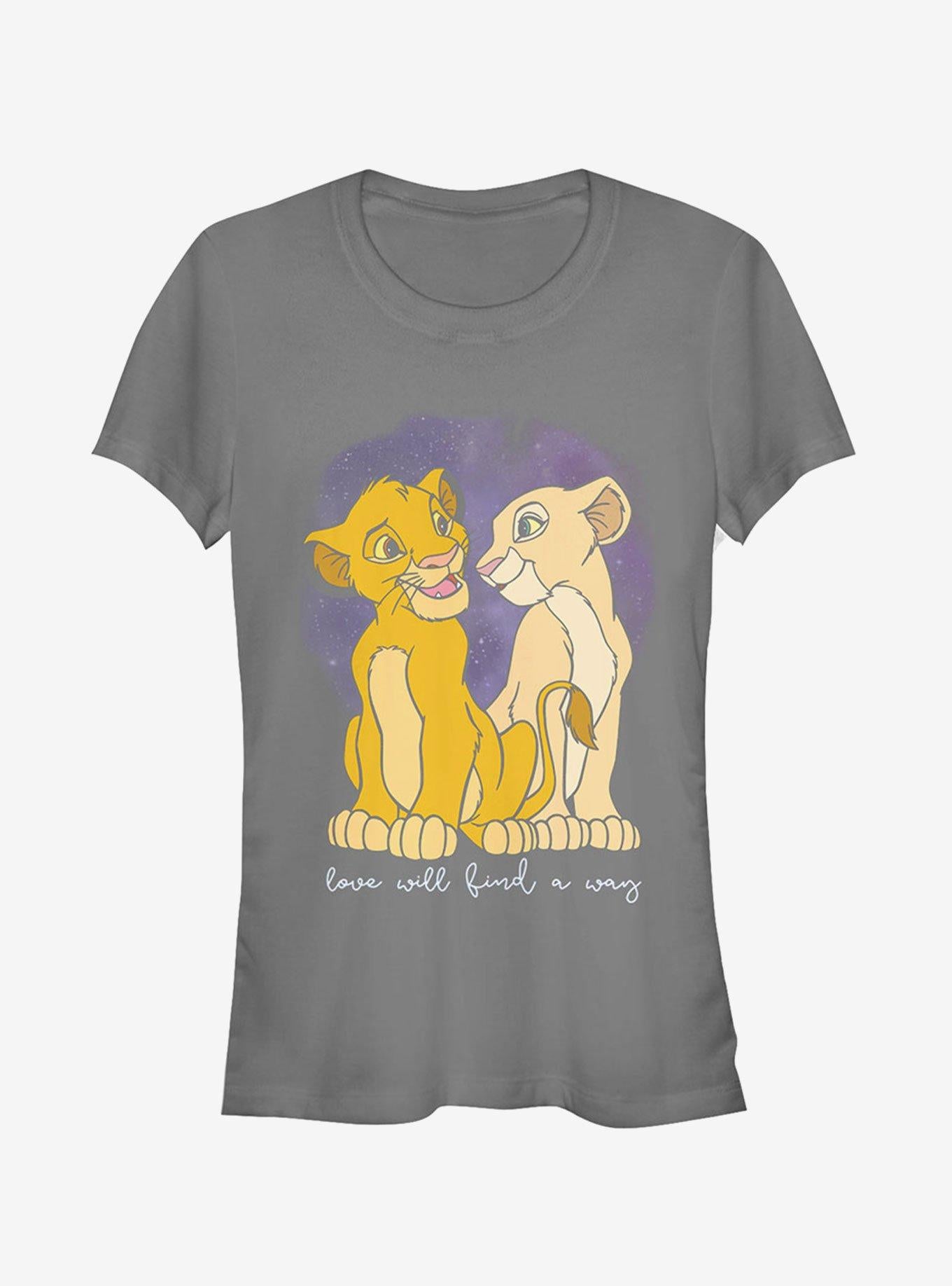 Disney Lion King Cub Love Finds A Way Girls T-Shirt | Graphic T-Shirt for Unisex