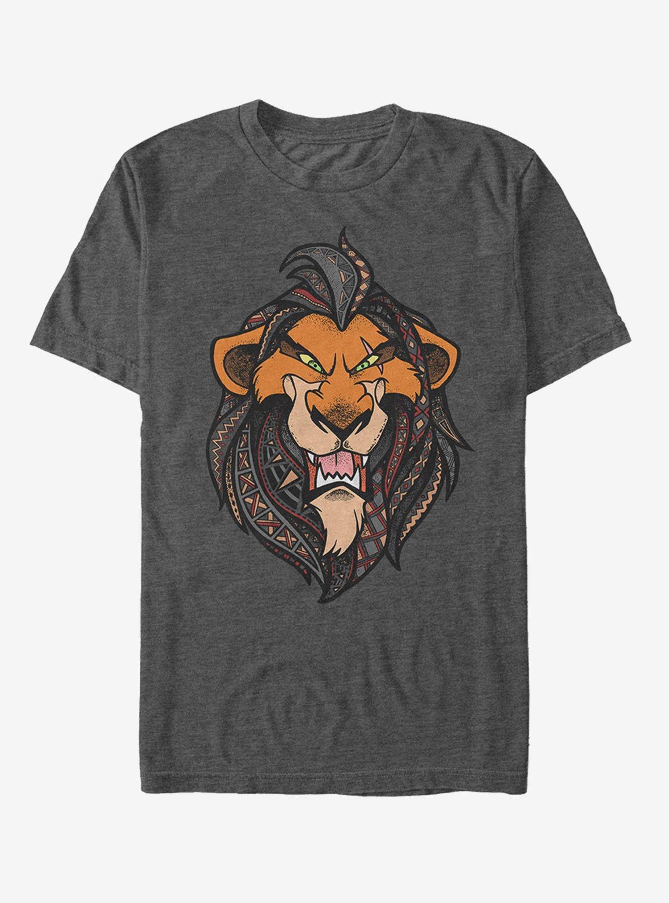 Disney Lion King Scar Decorative Mane T-Shirt | Graphic T-Shirt for Unisex