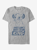 Disney Lion King Simba Can't Wait to Be King T-Shirt | Graphic T-Shirt for Unisex