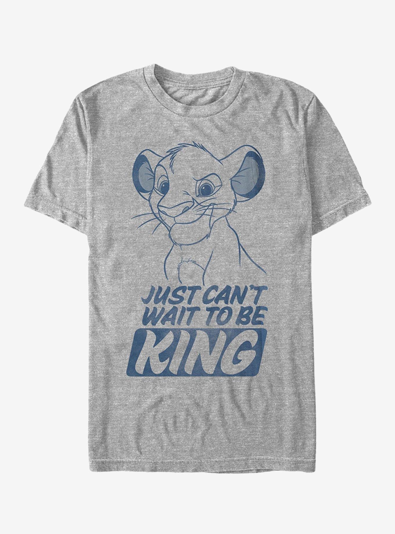Disney Lion King Simba Can't Wait to Be King T-Shirt | Graphic T-Shirt for Unisex