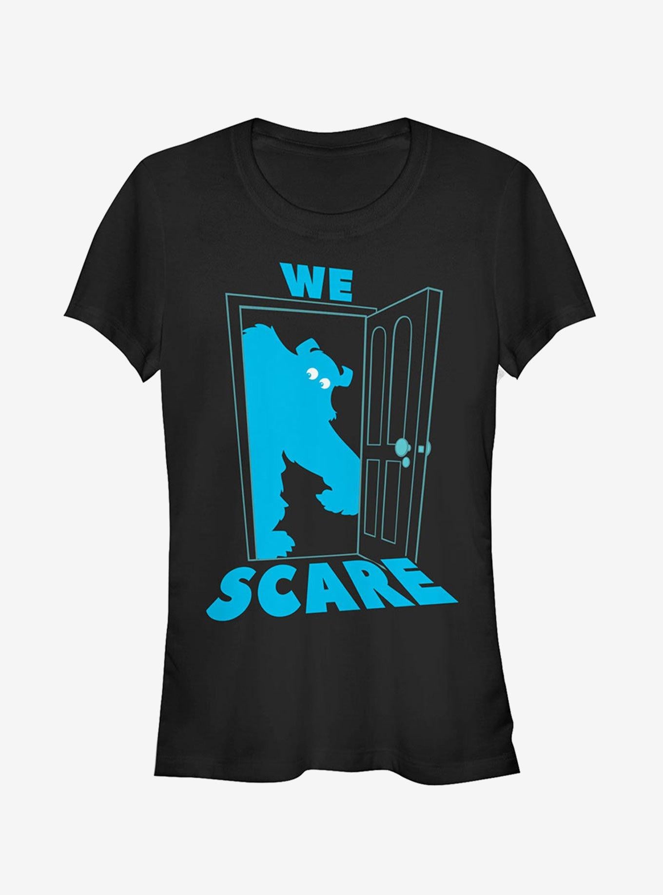 Disney Pixar Monsters Inc Sulley Scares Doorway Girls T-Shirt | Premium Unisex T-Shirt, Trending Graphic Tee