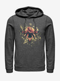 Marvel Captain Marvel Splatter Logo Hoodie