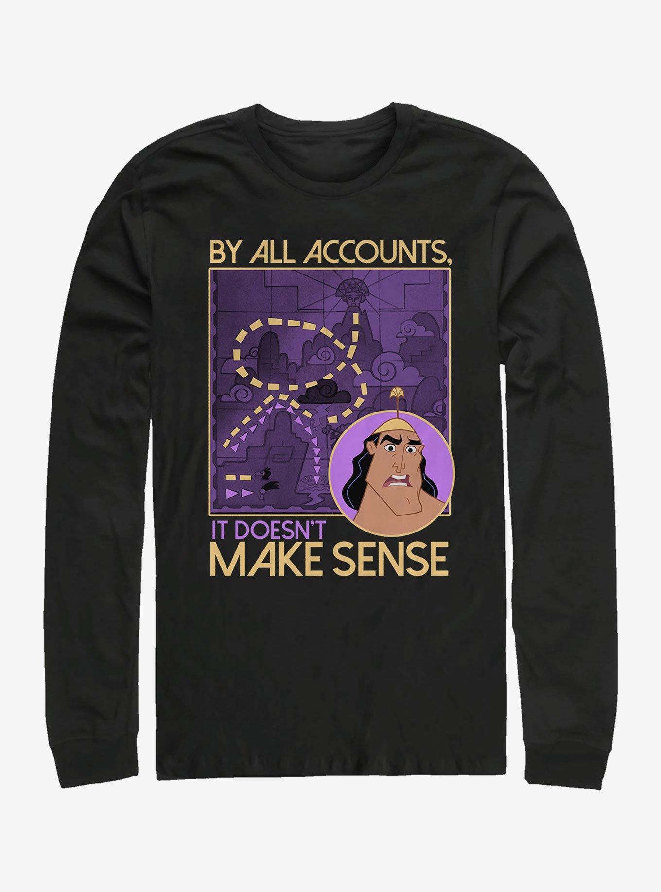 Disney Emperor's New Groove Make Sense Long-Sleeve T-Shirt | Premium Unisex T-Shirt, Trending Graphic Tee