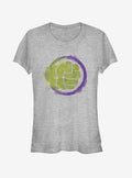 Marvel Avengers Endgame Hulk Spray Logo Girls Heathered T-Shirt | Graphic T-Shirt for Unisex
