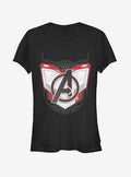 Marvel Avengers Endgame Logo Armor Girls T-Shirt | Graphic T-Shirt for Unisex