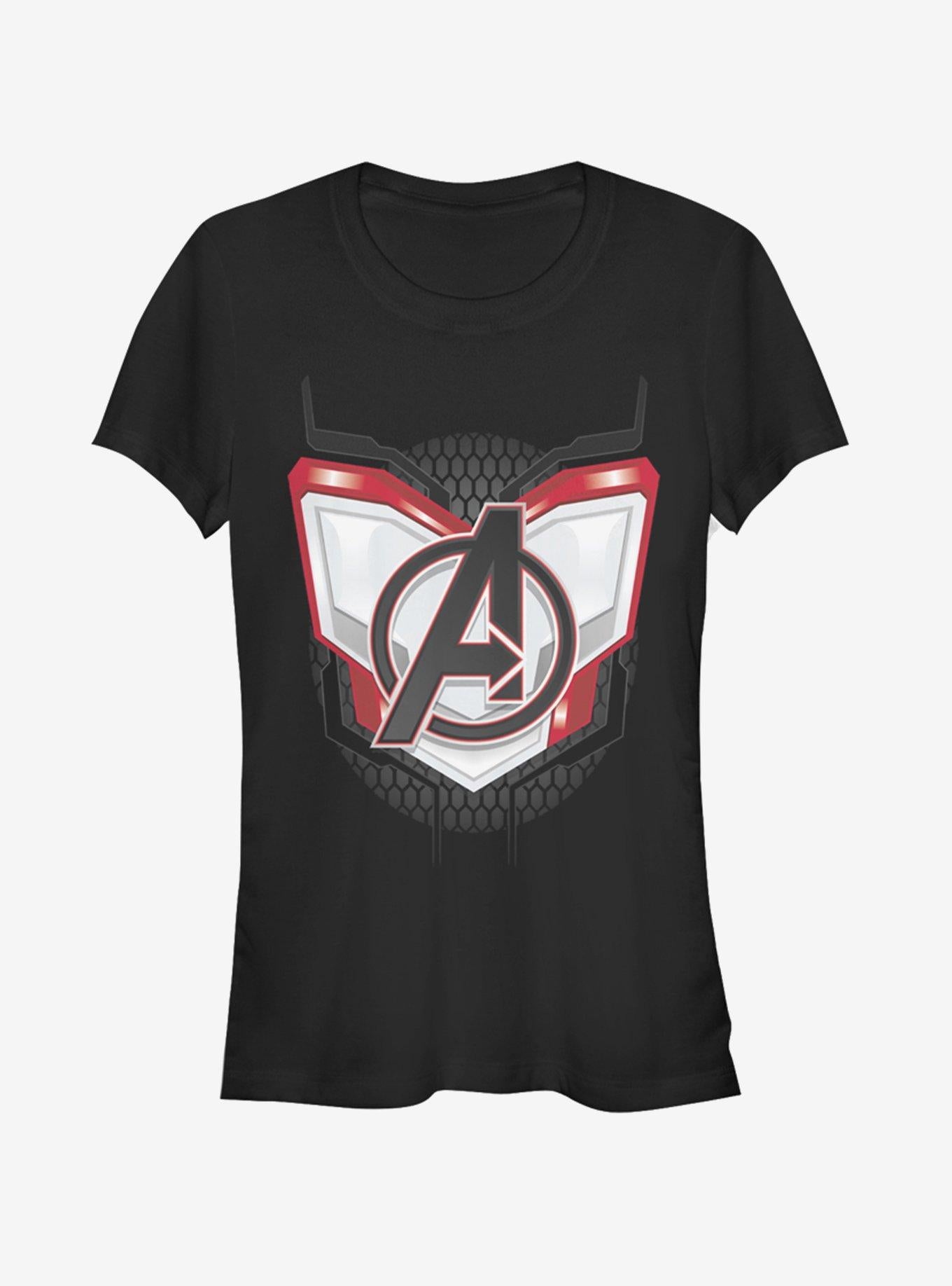 Marvel Avengers Endgame Logo Armor Girls T-Shirt | Graphic T-Shirt for Unisex