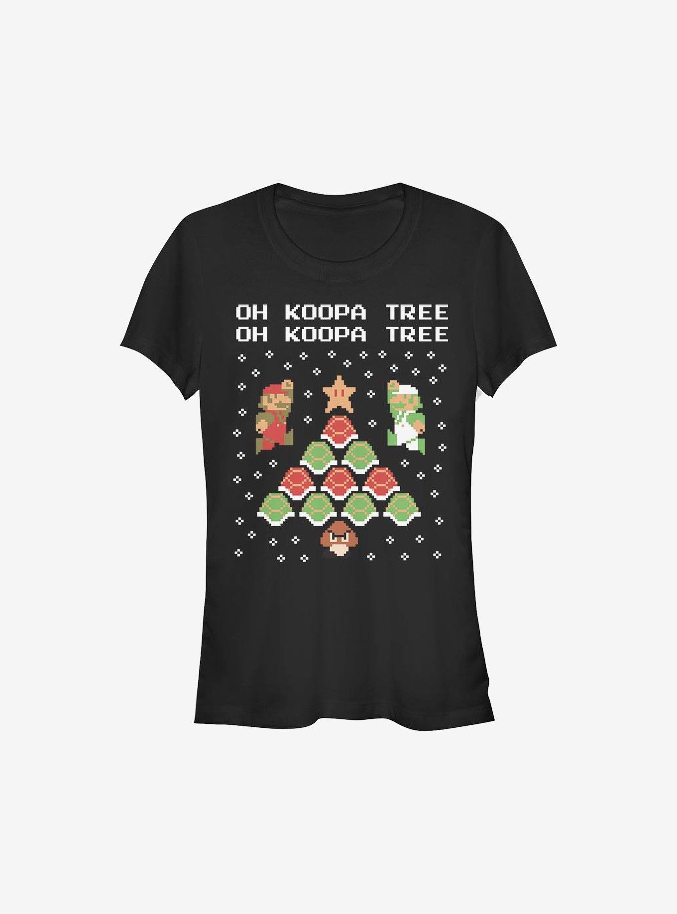 Super Mario Koopa Tree Holiday Girls T-Shirt | Premium Unisex T-Shirt, Trending Graphic Tee
