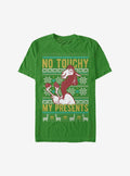 Disney The Emperor's New Groove No Touchy My Presents Ugly Christmas Sweater T-Shirt | Premium Unisex T-Shirt, Trending Graphic Tee