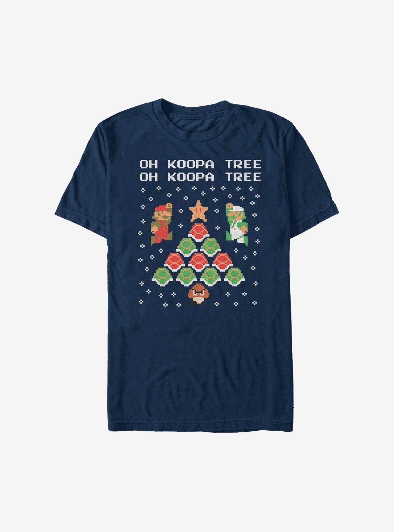 Super Mario Koopa Holiday Tree T-Shirt | Premium Unisex T-Shirt, Trending Graphic Tee