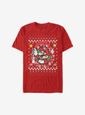 Super Mario Mario Wreath Christmas Sweater T-Shirt | Premium Unisex T-Shirt, Trending Graphic Tee