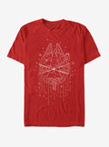 Star Wars Falcon Christmas Tree T-Shirt | Premium Unisex T-Shirt, Trending Graphic Tee