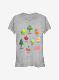 Nintendo Animal Crossing Fruits And Trees Girls T-Shirt | Premium Unisex T-Shirt, Trending Graphic Tee