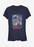Star Wars Episode IV A New Hope Poster Redux Girls T-Shirt | Premium Unisex T-Shirt, Trending Graphic Tee