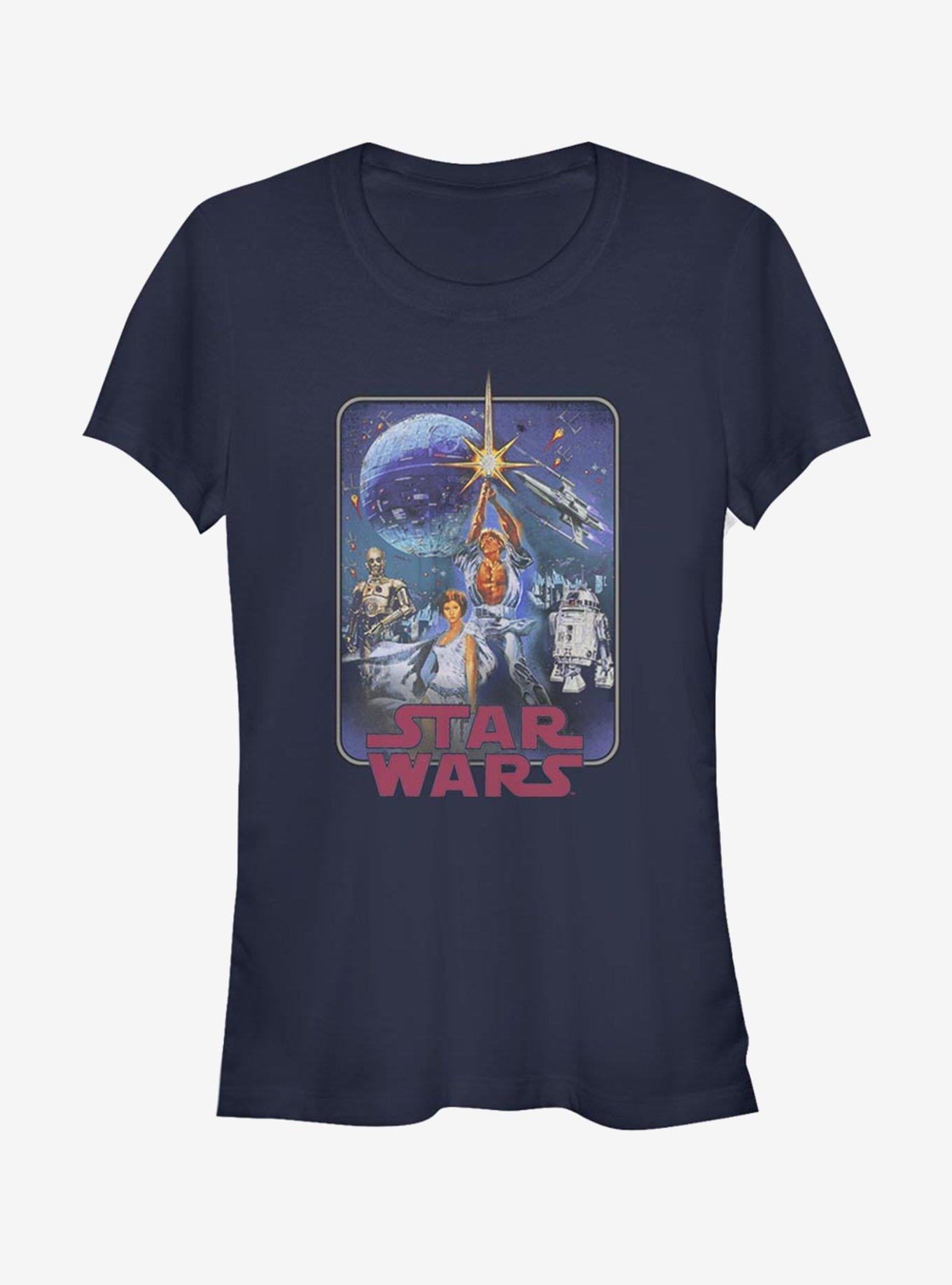 Star Wars Episode IV A New Hope Poster Redux Girls T-Shirt | Premium Unisex T-Shirt, Trending Graphic Tee