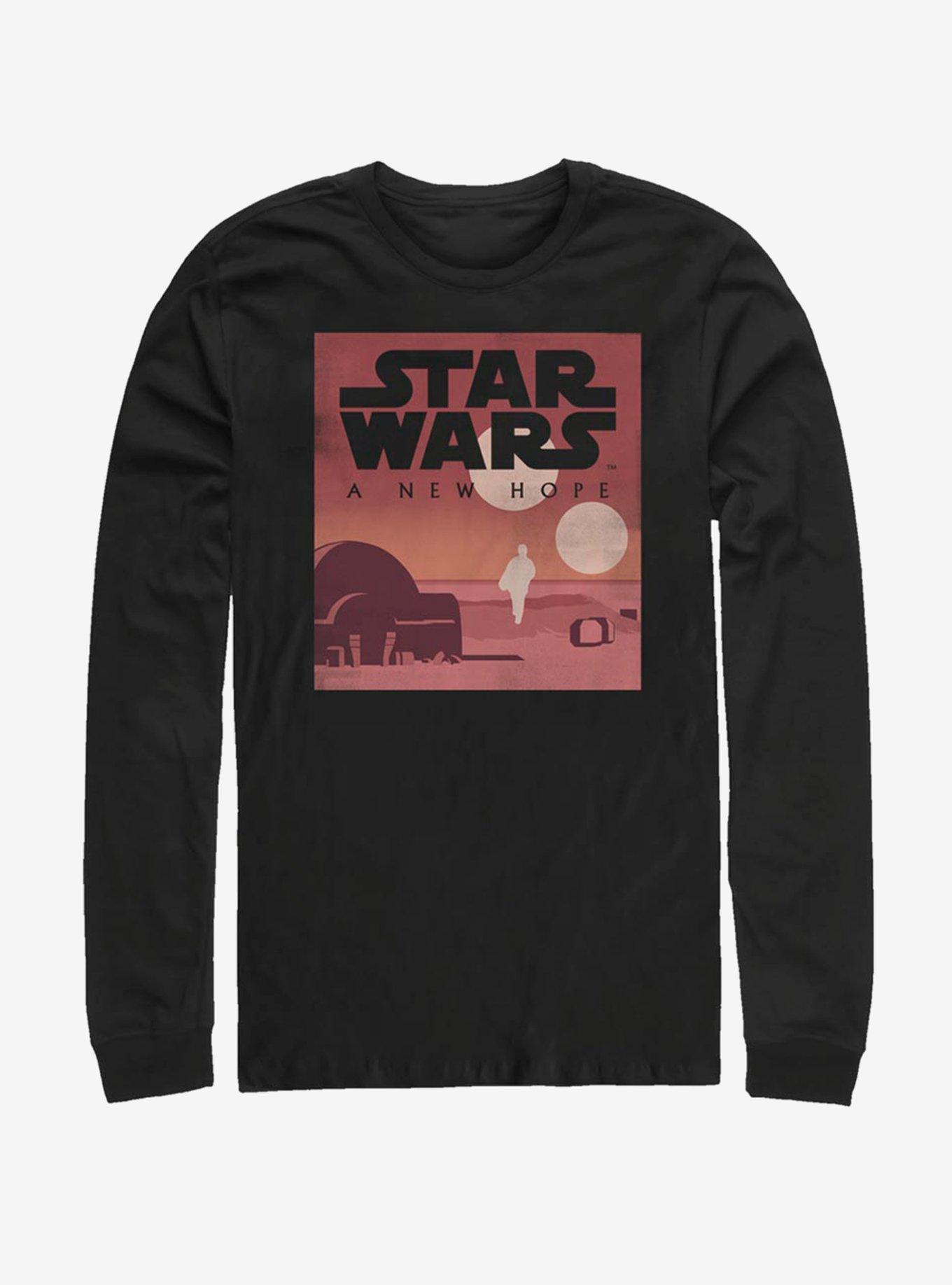 Star Wars Episode IV A New Hope Minimalist Poster Long-Sleeve T-Shirt | Premium Unisex T-Shirt, Trending Graphic Tee