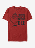 Cartoon Alice In Wonderland I With Tweedle Dee Shirt T Shirt Clean Design