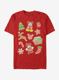Disney Mickey Mouse Minnie Mouse Holiday Gingerbread Cookies T-Shirt | Premium Unisex T-Shirt, Trending Graphic Tee