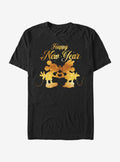 Disney Mickey Mouse Minnie Mouse New Year Kissing T-Shirt | Premium Unisex T-Shirt, Trending Graphic Tee