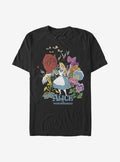 Cartoon Alice In Wonderland Flower Love Shirt T Shirt Clean Design