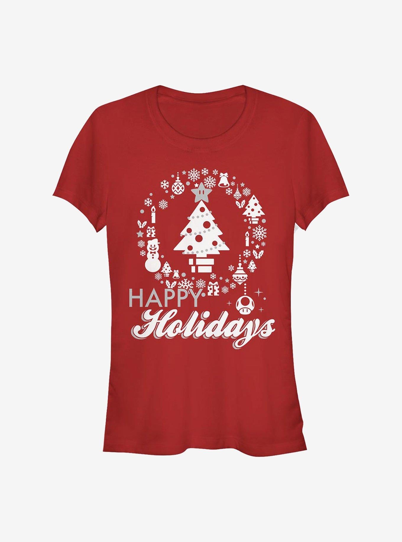 Nintendo Mario Super Tree Girls T-Shirt | Premium Unisex T-Shirt, Trending Graphic Tee