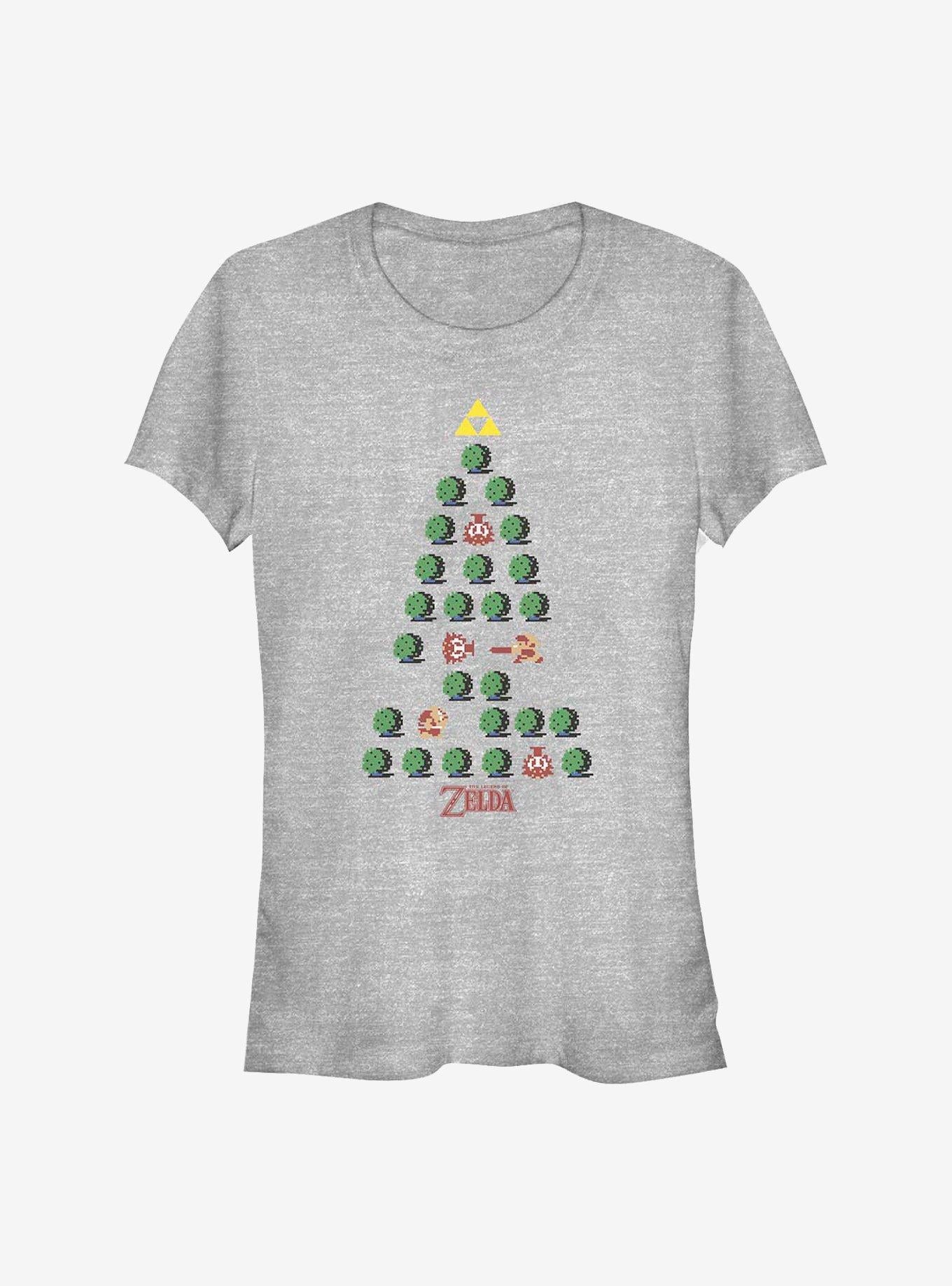 Nintendo The Legend Of Zelda Christmas Tree Girls T-Shirt | Premium Unisex T-Shirt, Trending Graphic Tee