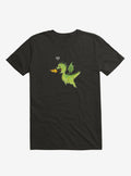 Little Green Dragon Love Black Shirt T Shirt Minimal Style